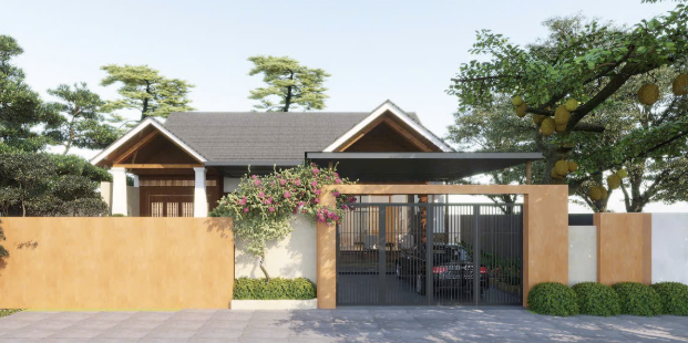 Không gian trước cửa chính (Minh đường) phải thoáng đãng